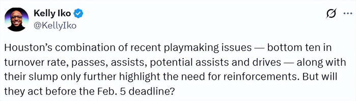 黄金甲体育-火箭无意莫兰特保罗！已与半数球队讨论交易 多队询价伊森等三人|特雷-杨|休斯敦火箭队|艾米-乌度卡|阿尔佩伦-申京|弗雷德-范弗里特_新浪体育_新浪新闻